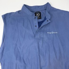 Zero Restriction Mens Blue Microfiber Golf Wi...