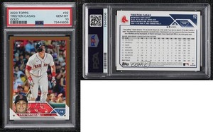 2023 Topps Series 1 Gold /2023 Triston Casas #92 PSA 10 GEM MT Rookie RC