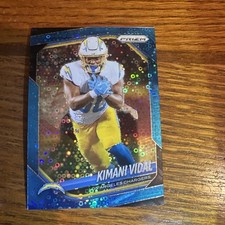2025 Panini Prizm - Kimani Vidal #134 No Huddle Blue Prizm 058/125 Chargers