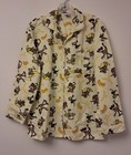 PAPA BEAR LOUNGE ABOUTS sz S Monkey GO  BANANAS 2 Piece Pajama Set Chest Pocket  — photo 3