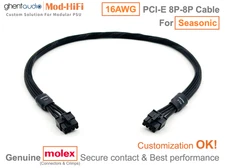 ⚡️16AWG PCI-E GPU 8P Cable for Seasonic FOCUS GX ATX3.0 GX850... -70cm/27 inch