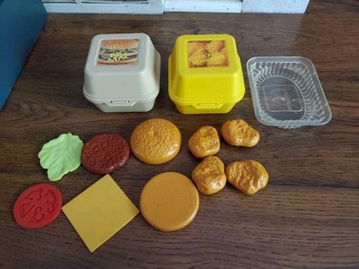 VINTAGE Fisher Price McDonald's Chicken Nuggets, Big Mac & Containers 