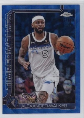 2025 Topps Chrome Blue Wave Refractor 52/150 Nickeil Alexander-Walker #193 1qp0