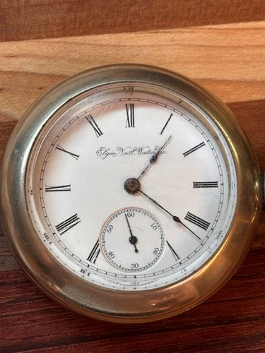 Vintage 1890 Elgin Pocket Watch 18s 7j Grade 96 Model 4 Silverode Case
