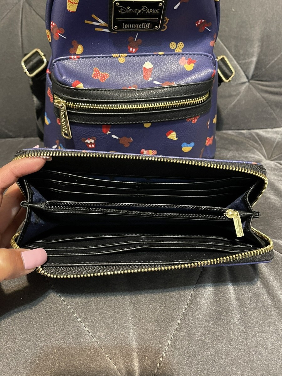 EUC Loungefly Disney Parks Snacks Mini Backpack & Wallet Set  display picture 1