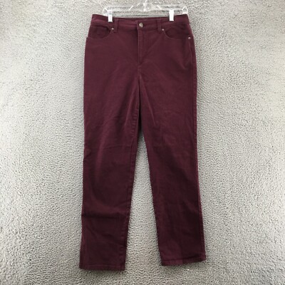 Gloria Vanderbilt Amanda Skinny Jeans Womens 10 M (Actual 32x30) Purple Zip Fly