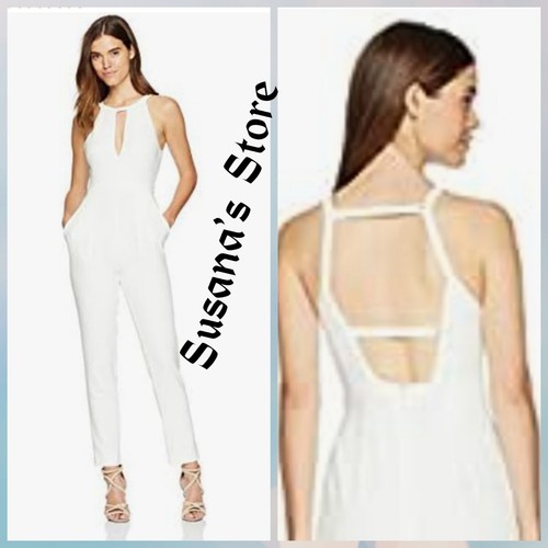 NWT BCBGMAXAZRIA SIZE 2 Hailee Black Open Back Jumpsuit - Picture 6 of 6