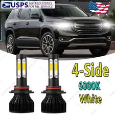 For GMC Acadia 2013-2019 - 2PC 9012 LED Headlights High/Low Beam Bulbs 6000K K9B