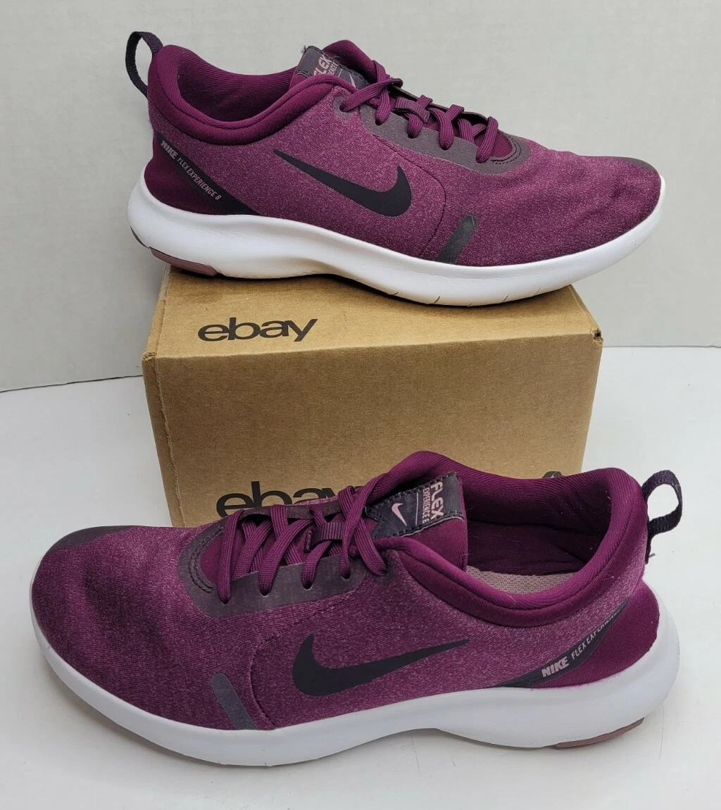 Nike Flex Experience RN 8 Womens 8W Maroon Athletic Running Shoes AR4948-600 eBay