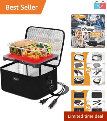 Lightweight Portable Electric Lunch Box - Mini Food Warmer for Car, Truck, Home