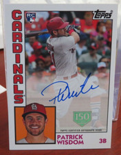 #5266 2019 TOPPS 1984 PATRICK WISDOM AUTOGRAPH #84APW 150 YEAR 132/150