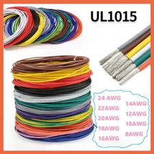 PVC Electrical Cable Wire 24/22/20/18/16/14/12/10/8 AWG Mulitcolor Tin Copper