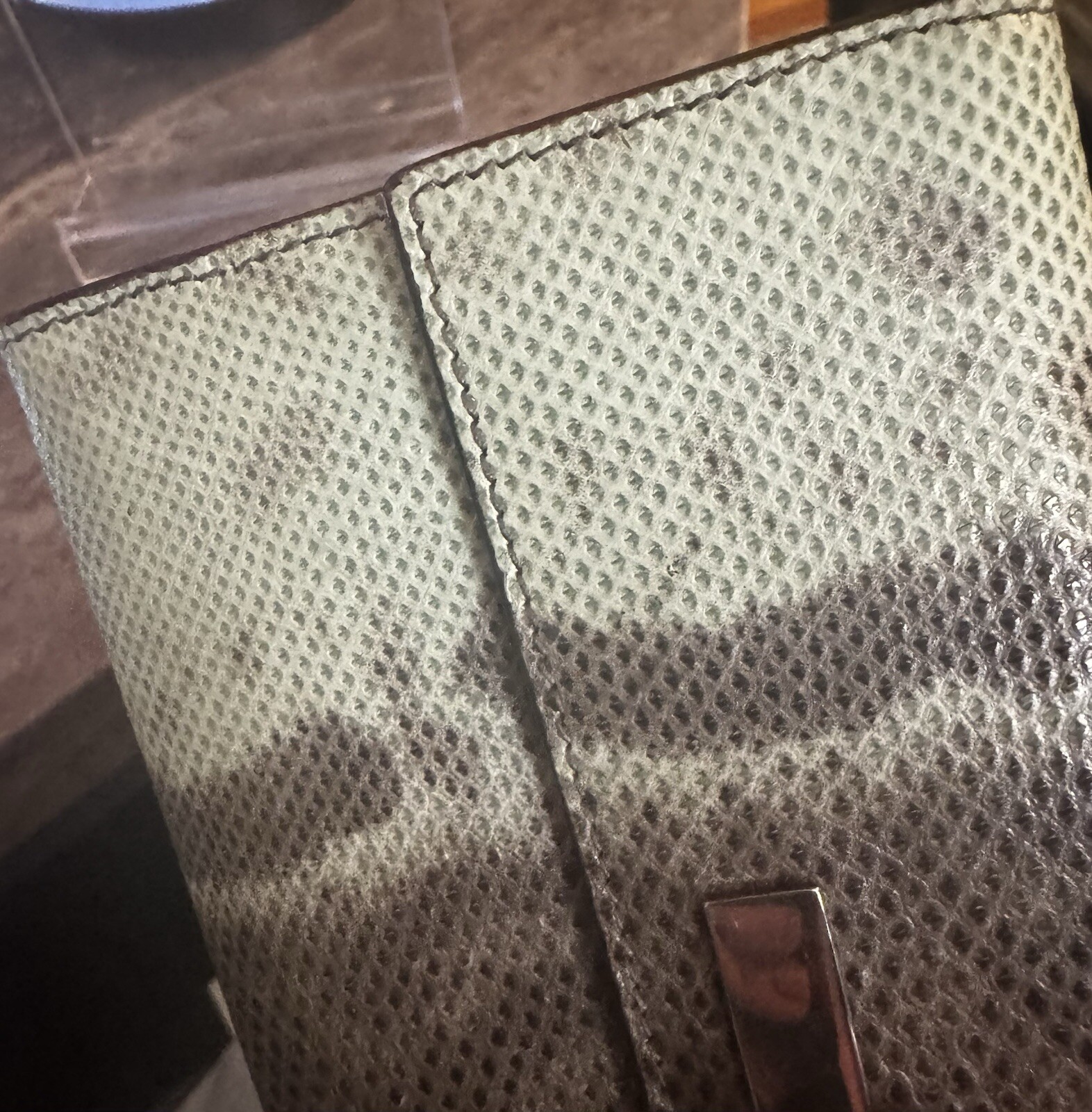 STUNNING Authentic Gucci Green Python Snakeskin L… - image 17