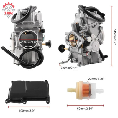 Carburetor & Intake Manifold Kit For Yamaha Kodiak 400 YFM400FW 4x4 (1993-1998)