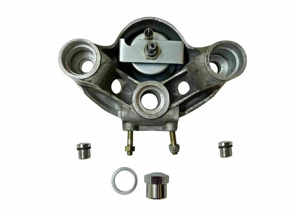 For Royal Enfield Trials Complete Fork Top Yoke with Speedo with Fitting view 2