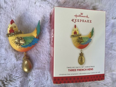 Hallmark Keepsake 2013 Three French Hens Twelve Days Of Christmas Ornament
