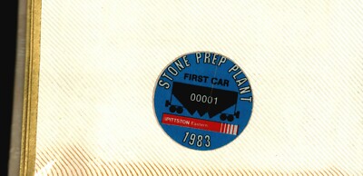 1983 PITTSTON-EASTERN COAL CO. FIRST TRAIN CAR COAL MINING STICKER # 412