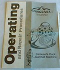 Instructions *Photocopy* & Repair Info Mallard Duck Gumball Machine Carousel