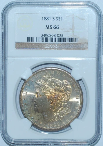 1881 S NGC MS66 Morgan Silver Dollar