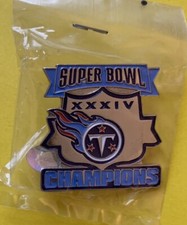 1999 Tennessee Titans Super Bowl XXXIV AFC Champions NFL AFL Football Button pin