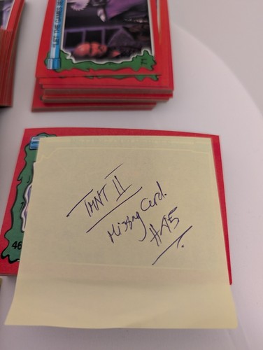 Topps Teenage Mutant Ninja Turtles II The Secret of The Ooze 99% Complete Set - Picture 7 of 12