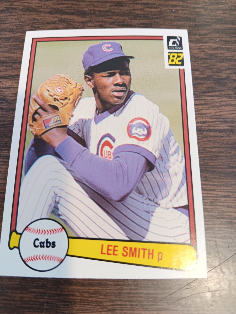 LEE SMITH 1982 DONRUSS MLB BASEBALL CARD #252 CHICAGO CUBS (ROOKIE BASE)  MINT