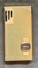 HEINZ Electronic GAS LIGHTER Win MARK V Goldtone 1970's. JAPAN P-500