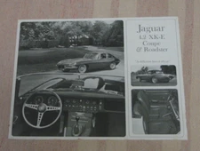 Jaguar 4.2 XK-E type  couper&roadster leaflet no brochure USA market 60s