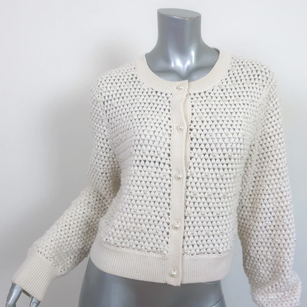 新品タグ付き】andmary Alice set cardigan White 新品タグ付き】andmary Alice set cardigan White