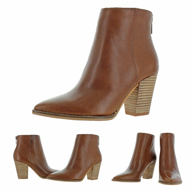 lucky brand cognac booties