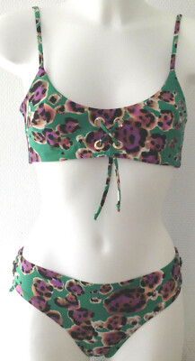 Valery Bikini ohne Bügel Bustier in lila grün Gr. 75 80 B / C NP 149,99  