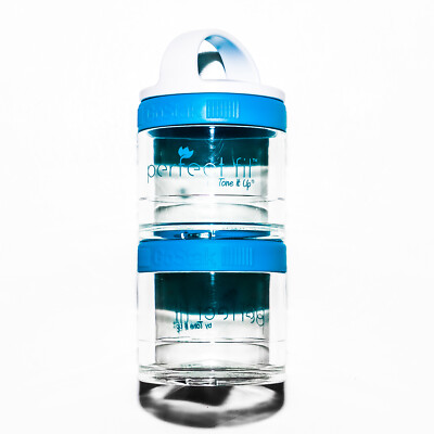 GoStak Perfect Fit Blender Bottle By Tone It Up Powder Vitamin Snacks Containers