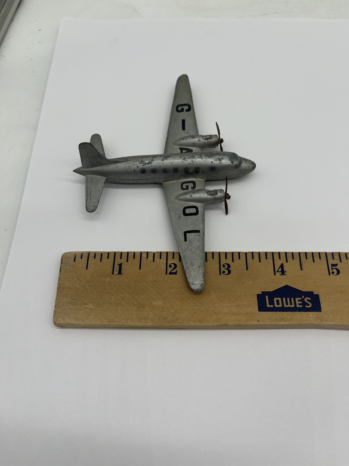 Vintage Dinky Toys MECCANO Viking Propeller Airplane Toy GA GOL