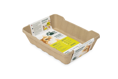 BIO DISPOSABLE LITTER TRAY CAT PET BOX LIQUID PROOF ODORLESS 8-PACK  EcoPetBox