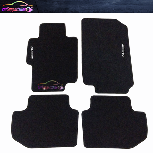 Fits 0307 Honda Accord Black Nylon Floor Mats Carpets Non Slip w