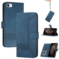For iPhone 16 Pro Max 15 14 13 12 11 7+ 8 Magnetic Leather Flip Wallet Card Case