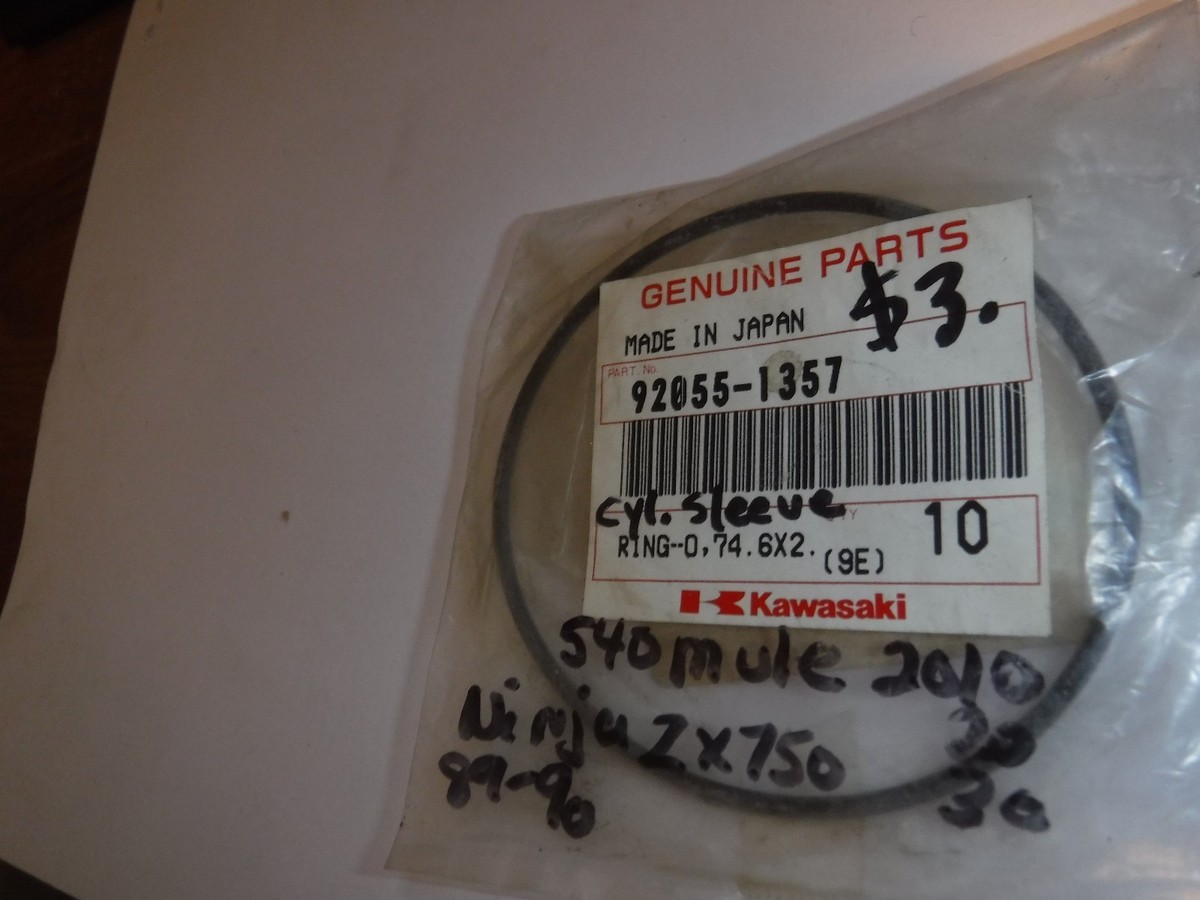 NOS OEM Kawasaki O-Ring 74.6X2.4 1987-1990 ZX750-F1 KAF540 MULE