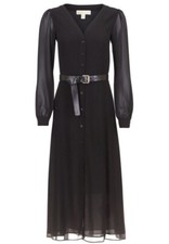 NWT Michael Kors Women's Kate Belted Button-Down Midi Dress. Sz P/S, $185 Value