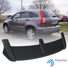 Trunk Spoiler Wing For Honda CRV 4-Dr 2007-2011 Unpainted Black Rear ABS Plastic