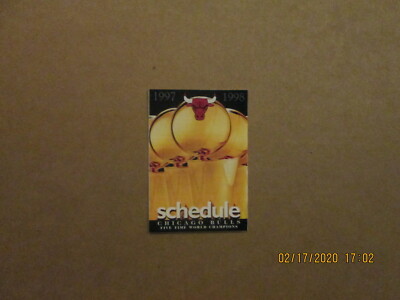 NBA Chicago Bulls Vintage Circa 1997 1998 Team Logo Pocket