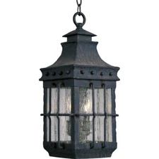 Maxim Nantucket 3-Light Outdoor Hanging Lantern Country Forge - 30088CDCF