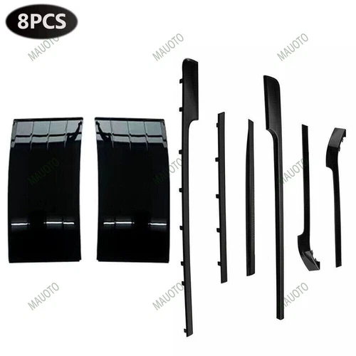 Kit de tira de ventilación de guardabarros de carrocería lateral de puerta negra apto para Range Rover L405 2013-22 - Imagen 7 de 20