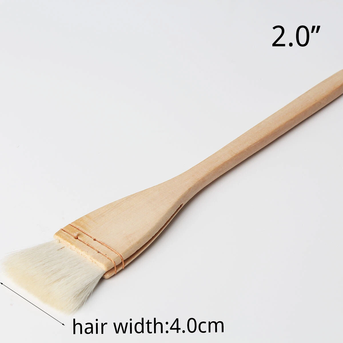 1Pcs 2Inch Flat Hake Brushes For Watercolor Painting Artist Brushes