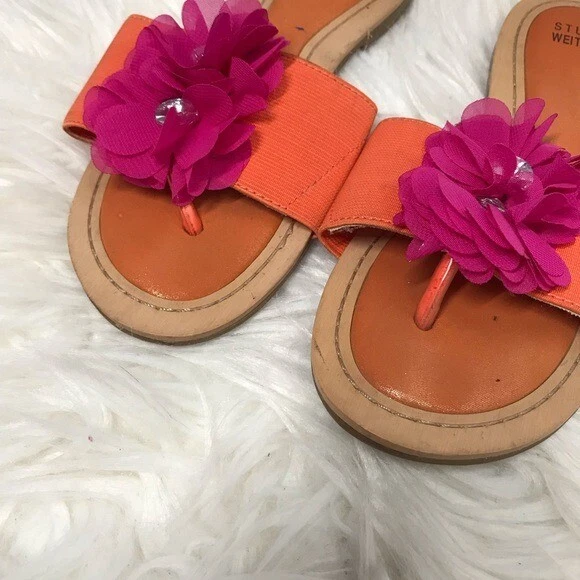 Stuart weitzman floral sandals hotsell