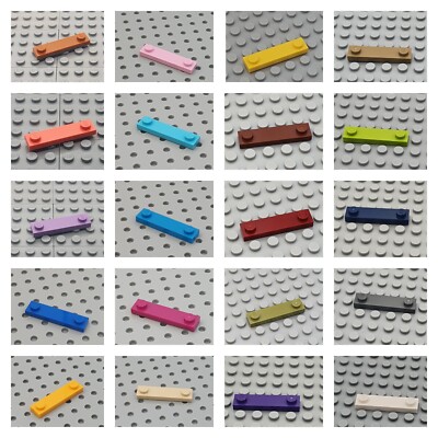 LEGO  8x Platte Fliese 1x4 Brick m 2 Noppen 41740/92593 - Div. Farben