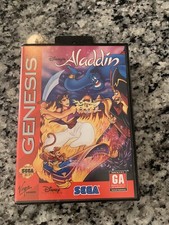 Disney's Aladdin Sega Genesis, 1993 Complete In Box, Manual, Cartridge
