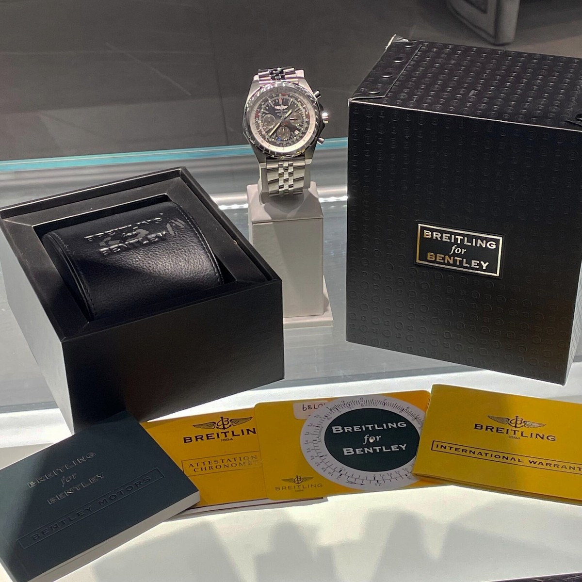 BREITLING BENTLEY MOTORS T CHRONO ANTHRACITE DIAL STAINLESS STEEL  