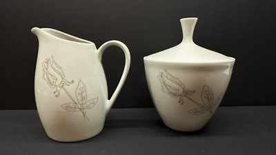 Vintage Arzberg 2025 Gold Medal Milan 1957 Porcelain Cream & Sugar