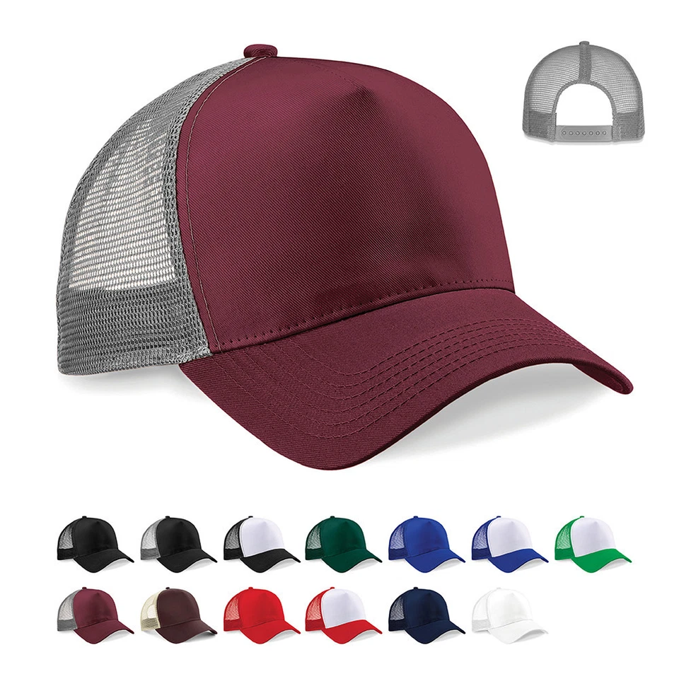 BASEBALL-CAP KAPPE CAP Vorgebogener Schirm Tear Away Label NEU Beechfield CB640