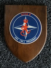 Holland Koninklijke Landmacht Holzwappen "101 (NL) MechBat (SFOR-Einsatz 8)" !!!